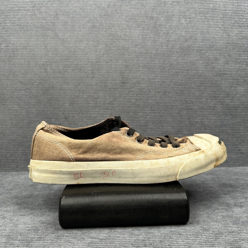 Converse Jack Purcell Low Top Brown Canvas Sneakers Mens 7 Womens 8.5‎ 110853